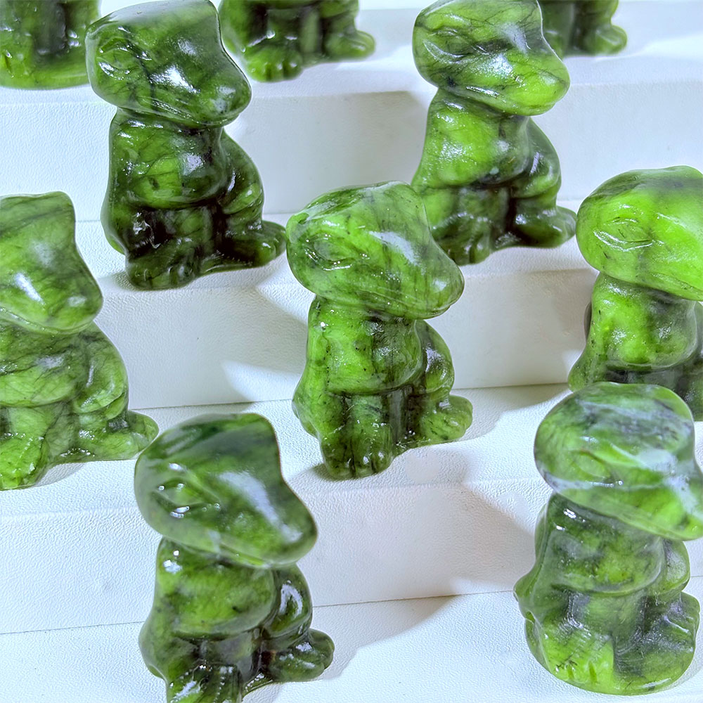 1PC Natural Crystal Green Jade - Art Craft Dinosaurs ulasan dan harga