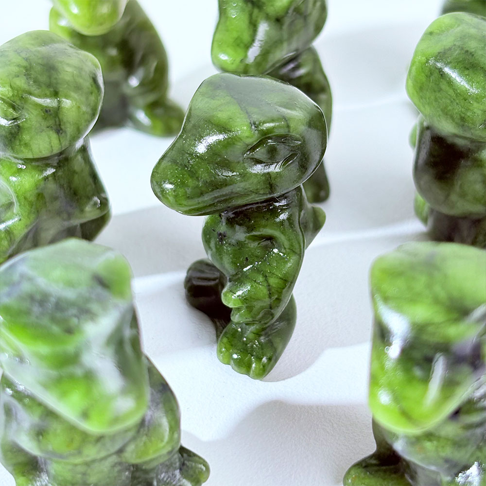 1PC Natural Crystal Green Jade - Art Craft Dinosaurs ulasan dan harga