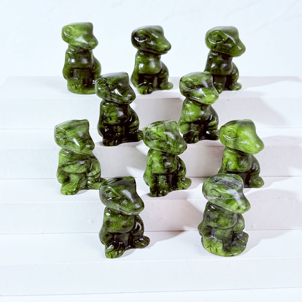 1PC Natural Crystal Green Jade - Art Craft Dinosaurs ulasan dan harga