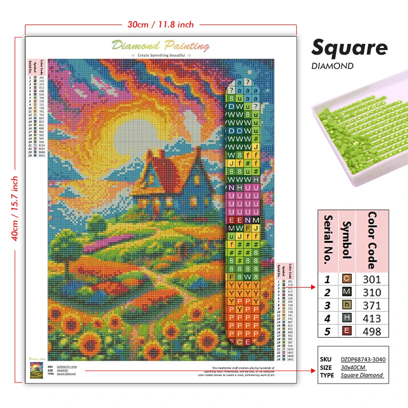 Diamond Art Painting Kit Van G - Art And Craft New York ulasan dan harga