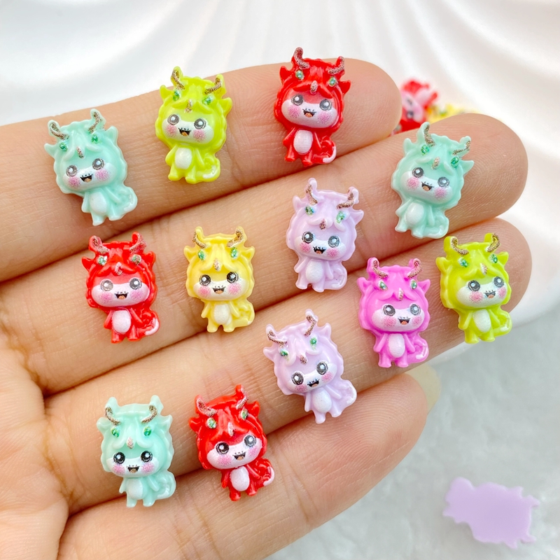 50Pcs New Mixed Nail Art Resin - Art Craft Dinosaurs ulasan dan harga