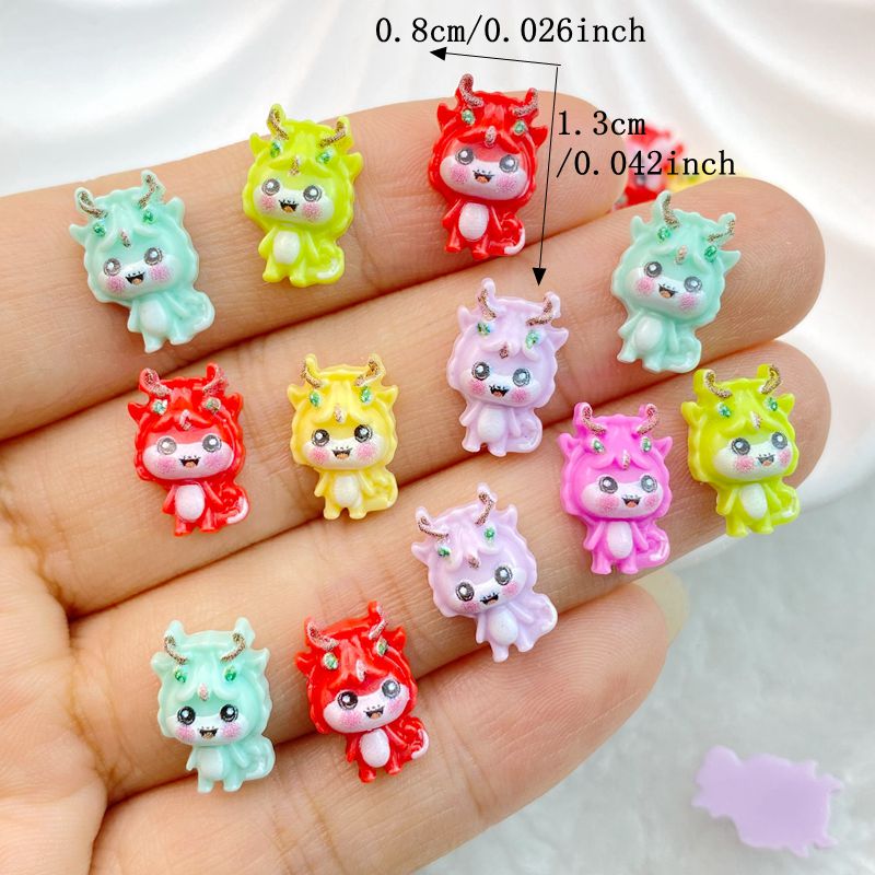 50Pcs New Mixed Nail Art Resin - Art Craft Dinosaurs ulasan dan harga