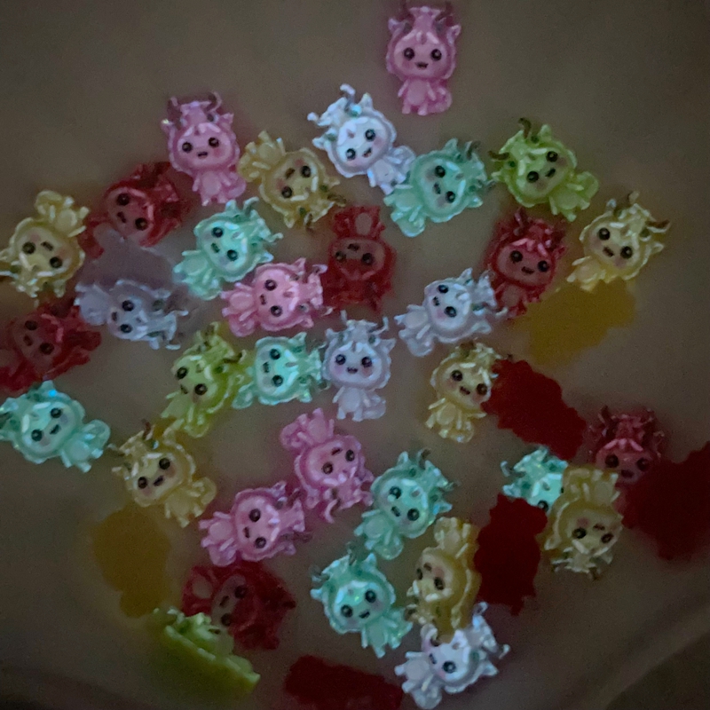 50Pcs New Mixed Nail Art Resin - Art Craft Dinosaurs ulasan dan harga