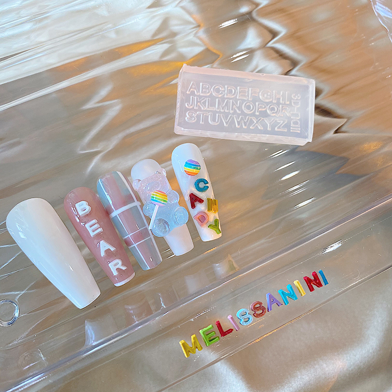A-Z Letters Nail Art Silicone  - Art And Craft Letter Z ulasan dan harga
