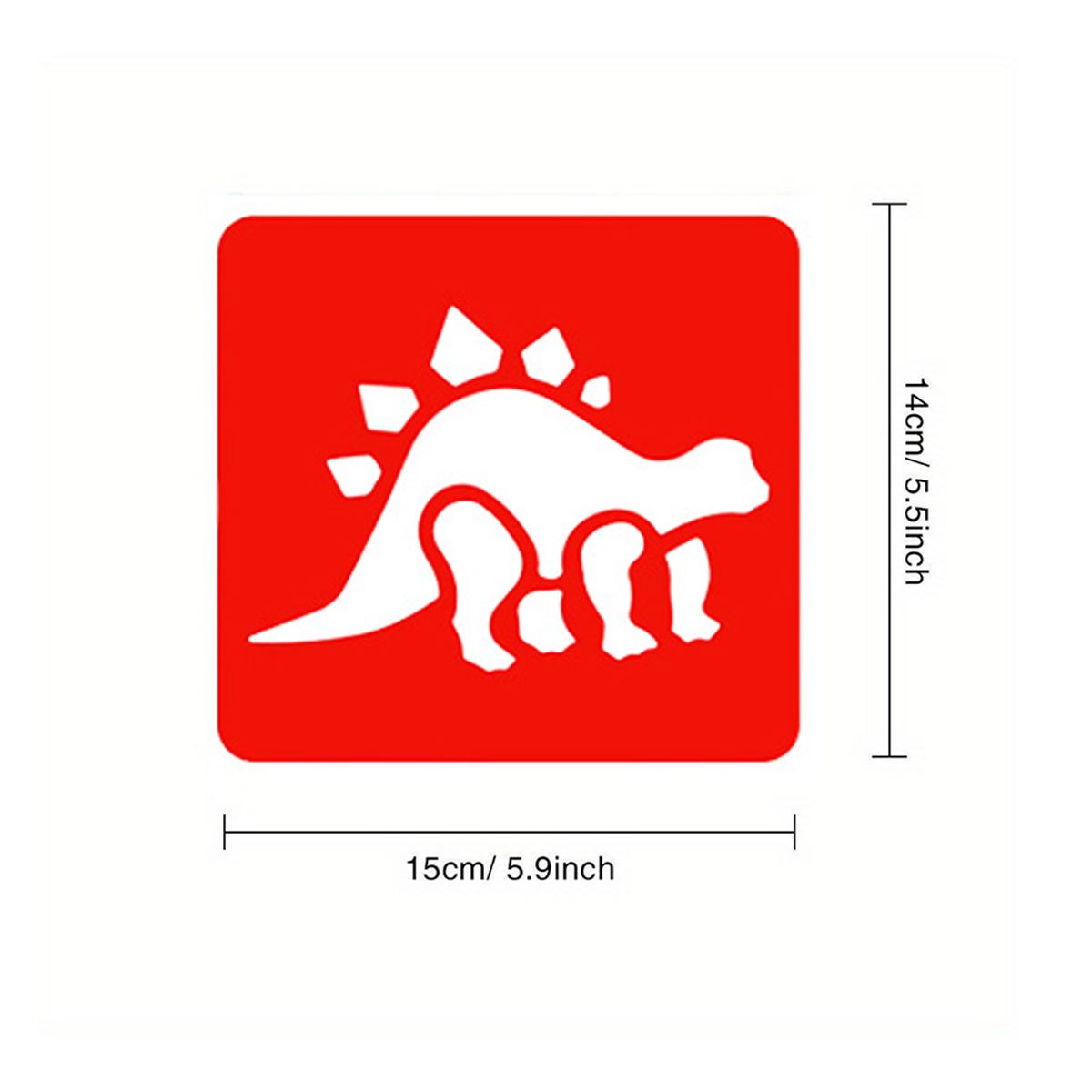 6Pcs Dinosaur Painting Stencil - Art Craft Dinosaurs ulasan dan harga