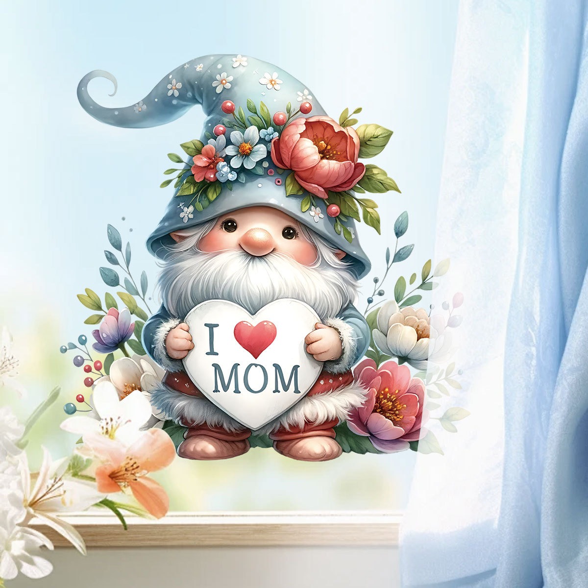 Mother Day Wall Stickers Cute  - Art And Craft For Mother'S Day ulasan dan harga