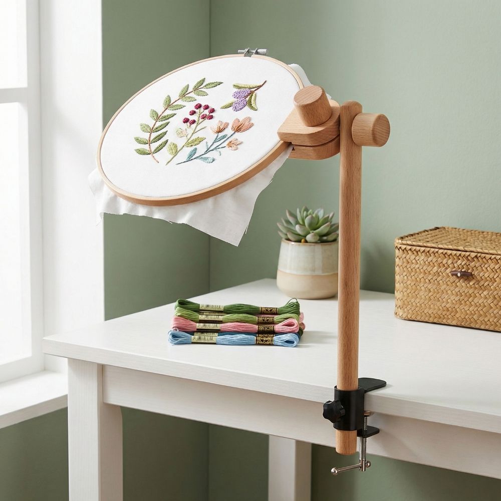 Beech Wood Embroidery Frame La - Embroidery Hoop Kit ulasan dan harga