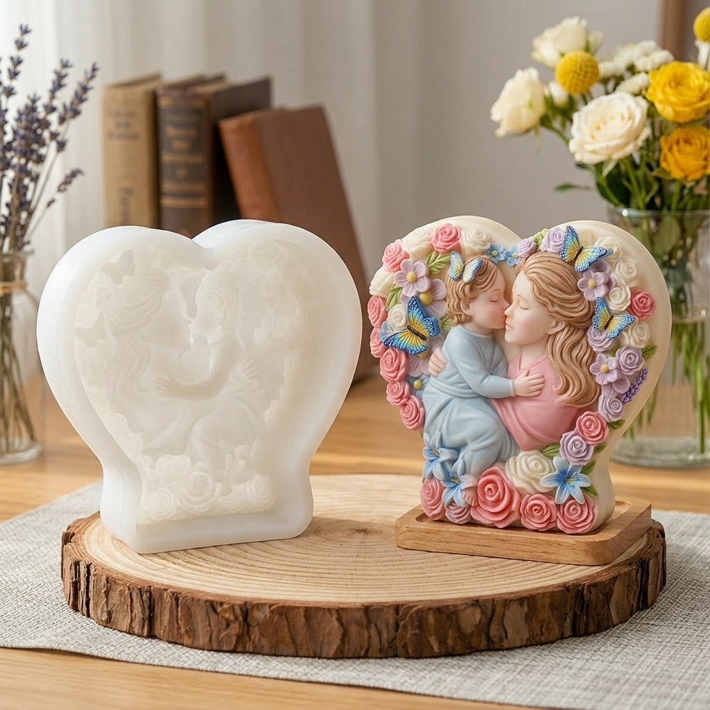 3D Mother Childs Silicone Mold - Art And Craft For Mother'S Day ulasan dan harga