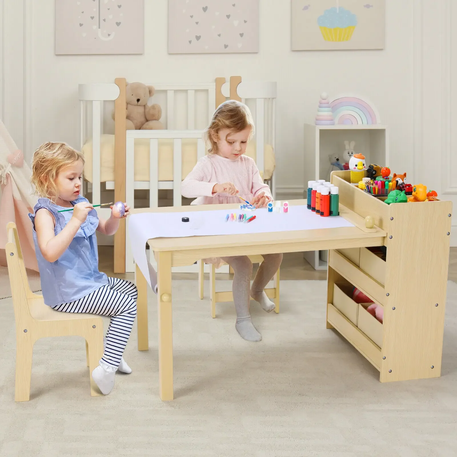 Kids Art Table & 2 Chairs Set  - Art And Craft Quotes For Kids ulasan dan harga