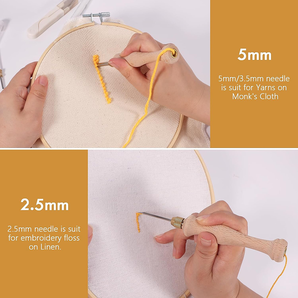 Punch Needle Starter Kit with  - Embroidery Hoop Kit ulasan dan harga