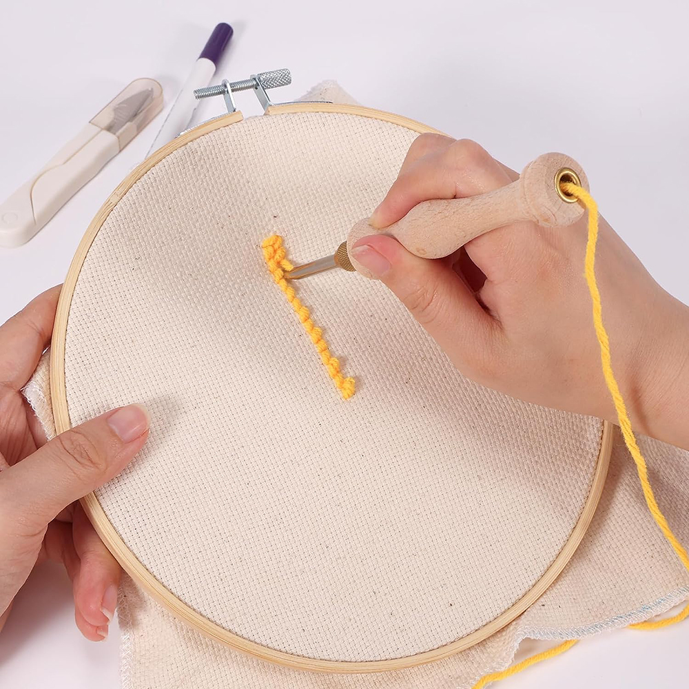 Punch Needle Starter Kit with  - Embroidery Hoop Kit ulasan dan harga