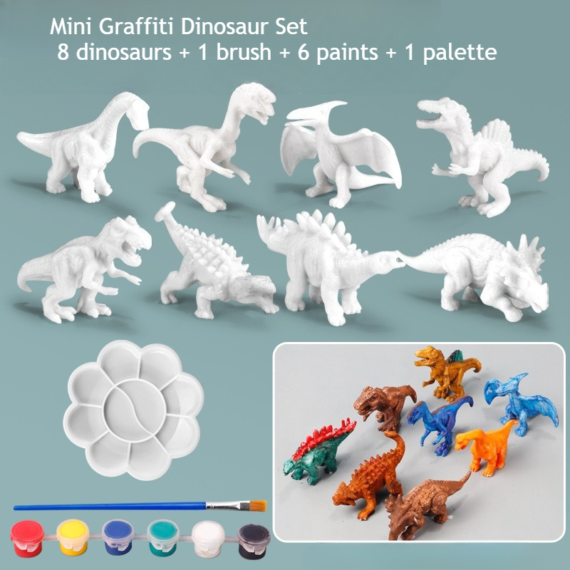 Paint Your Own Dinosaur Kit 8  - Art Craft Dinosaurs ulasan dan harga