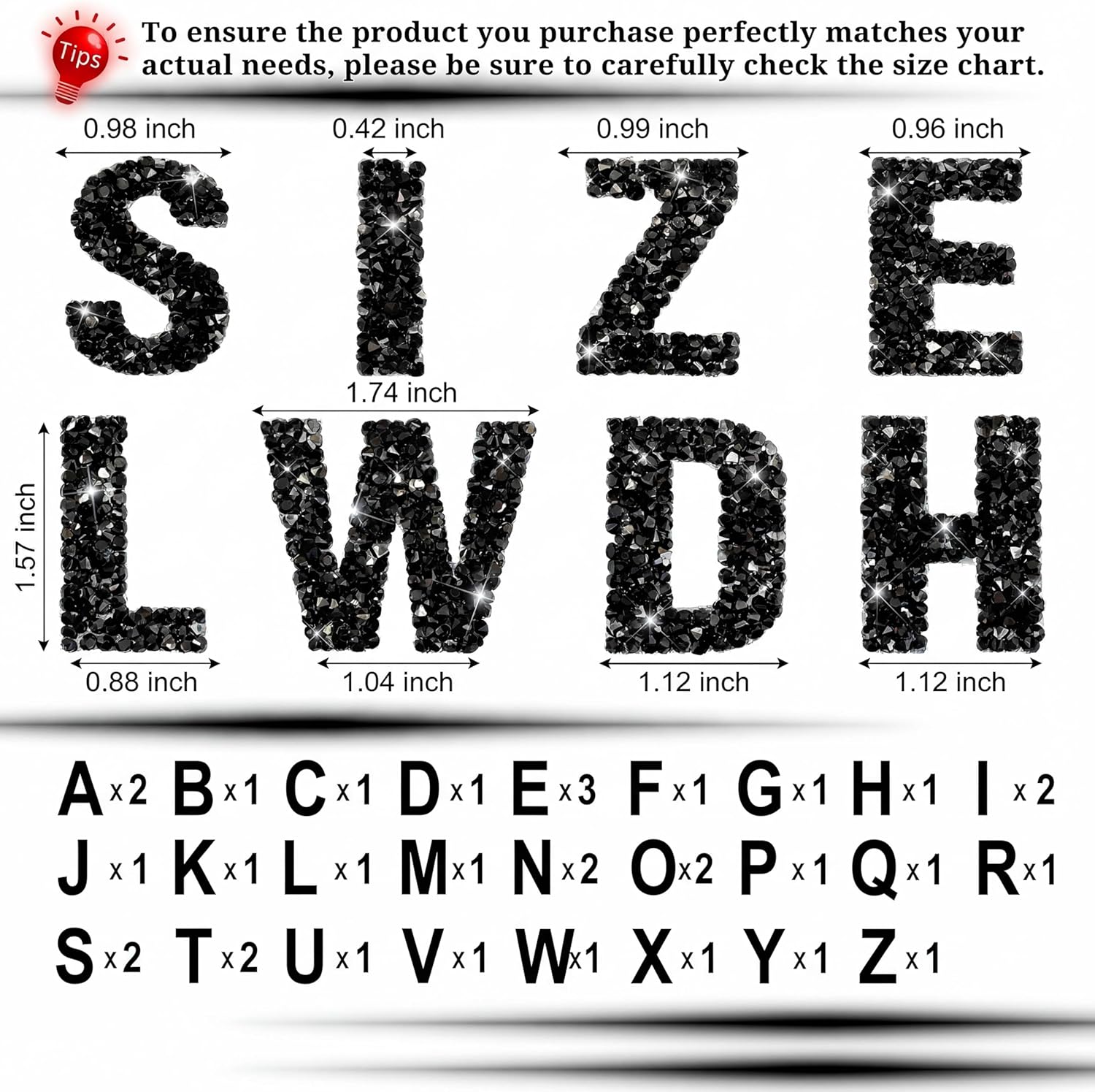 34Pcs Resin Rhinestone Alphabe - Art And Craft Letter Z ulasan dan harga