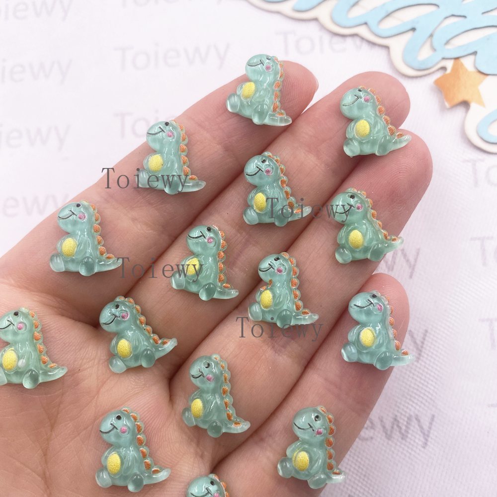 50pcs Mixed Resin Colorful Gli - Art Craft Dinosaurs ulasan dan harga