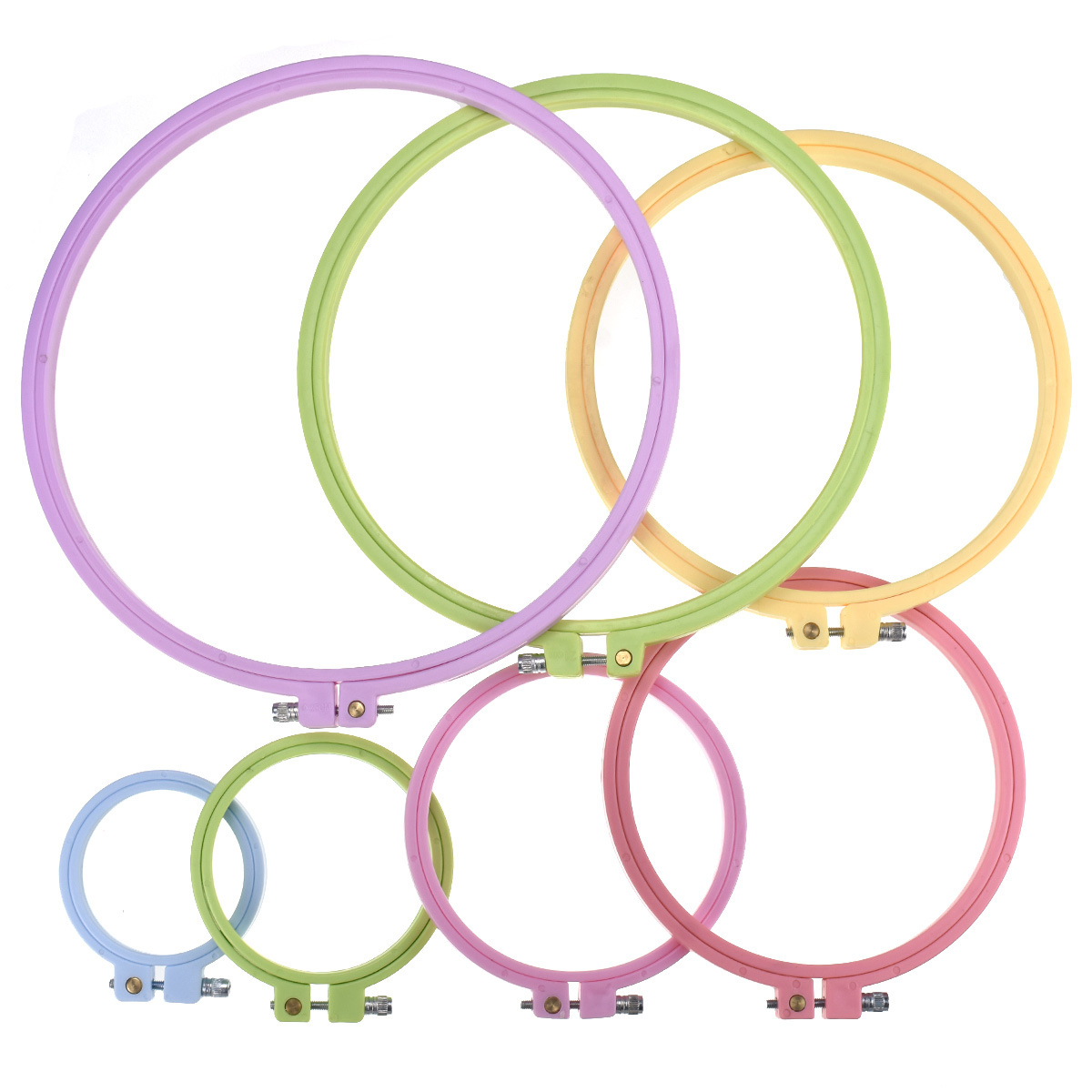Round Cross Stitch Embroidery  - Embroidery Hoop Kit ulasan dan harga