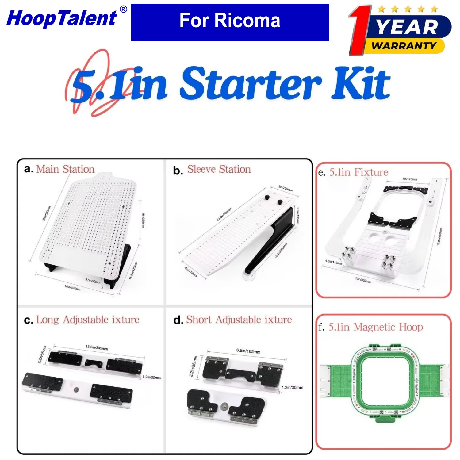 Hooping Station Kit for Ricoma - Embroidery Hoop Kit ulasan dan harga