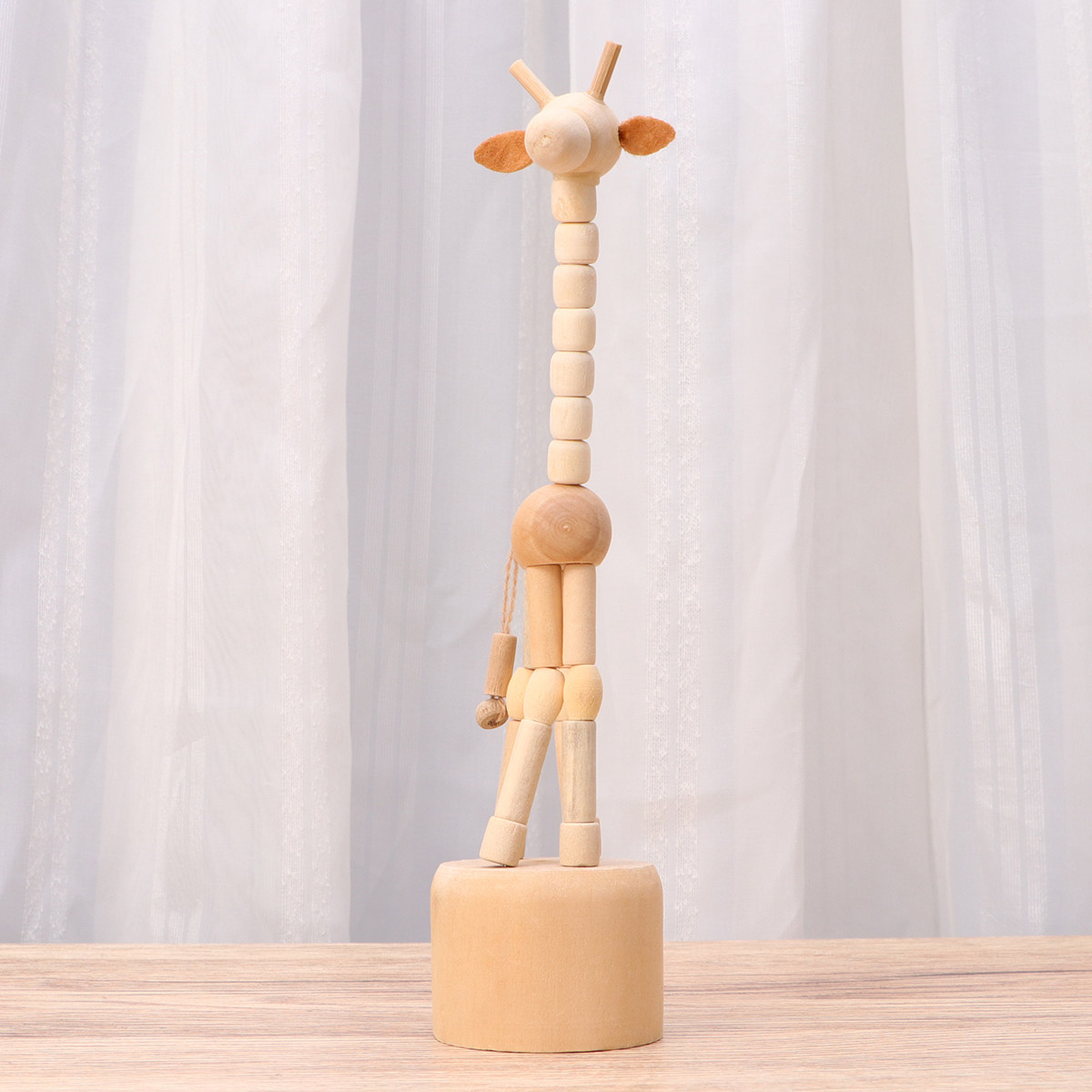 2Pcs Wooden Animal Giraffe Din - Art Craft Dinosaurs ulasan dan harga