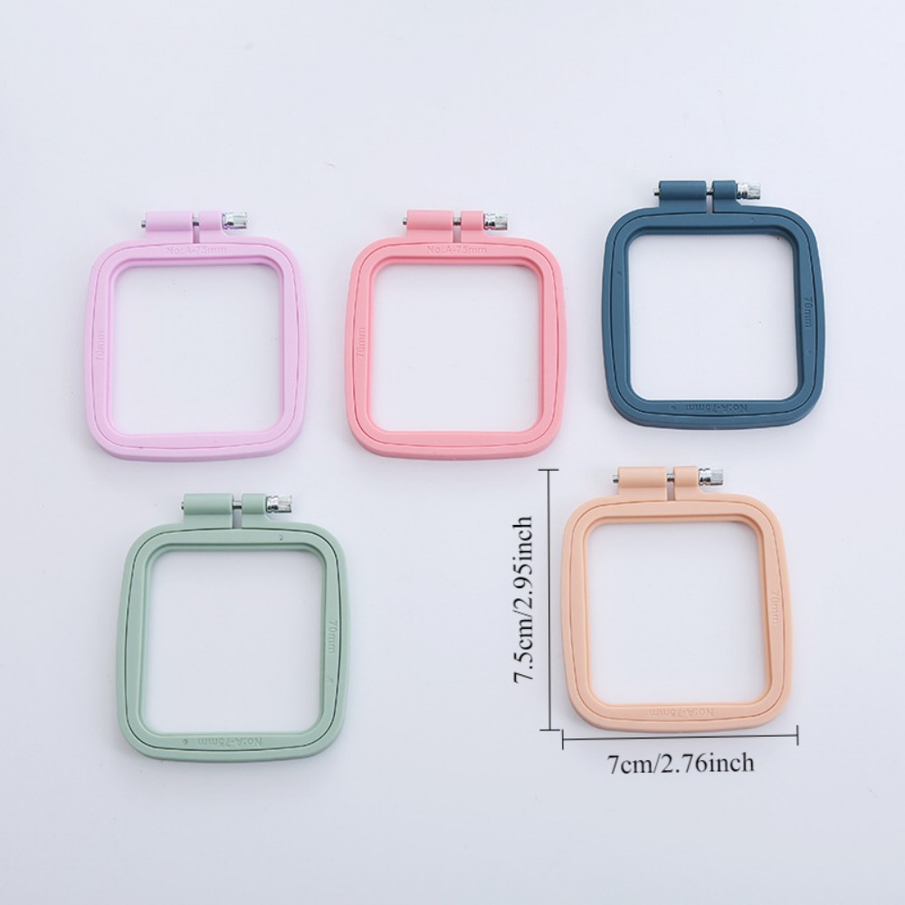 Oval/Square Plastic Embroidery - Embroidery Hoop Kit ulasan dan harga