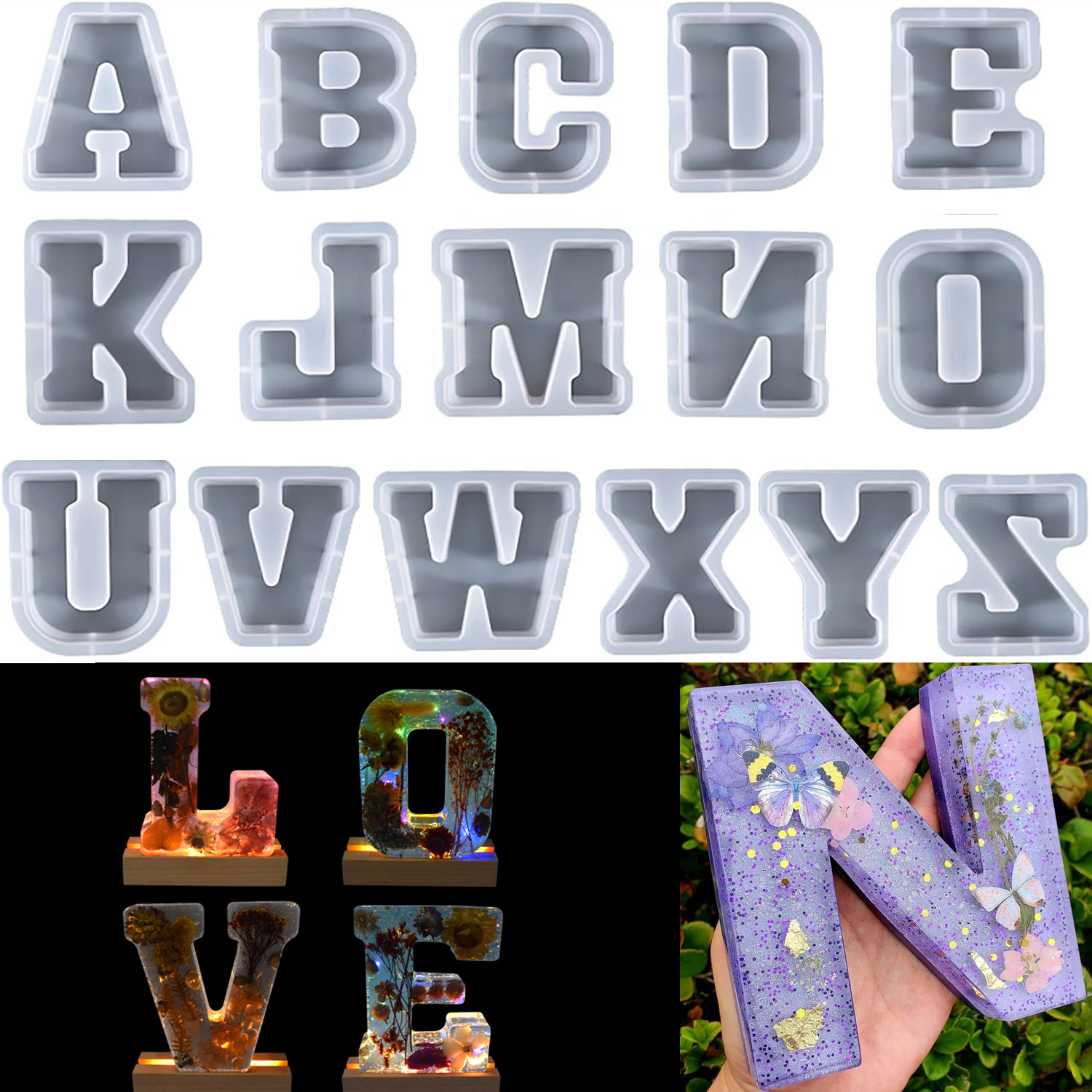 7 Inch Large Letter Silicone M - Art And Craft Letter Z ulasan dan harga