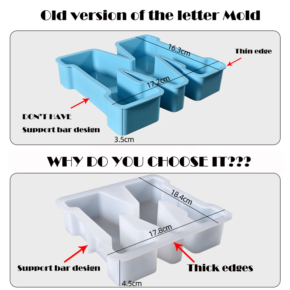 7 Inch Large Letter Silicone M - Art And Craft Letter Z ulasan dan harga