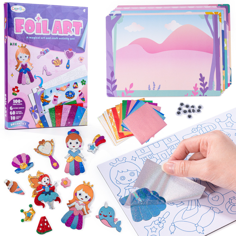 Foil Arts and Crafts for Kids  - Art Craft Dinosaurs ulasan dan harga