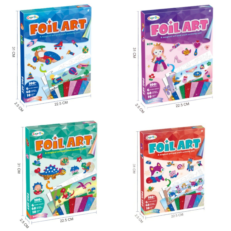 Foil Arts and Crafts for Kids  - Art Craft Dinosaurs ulasan dan harga