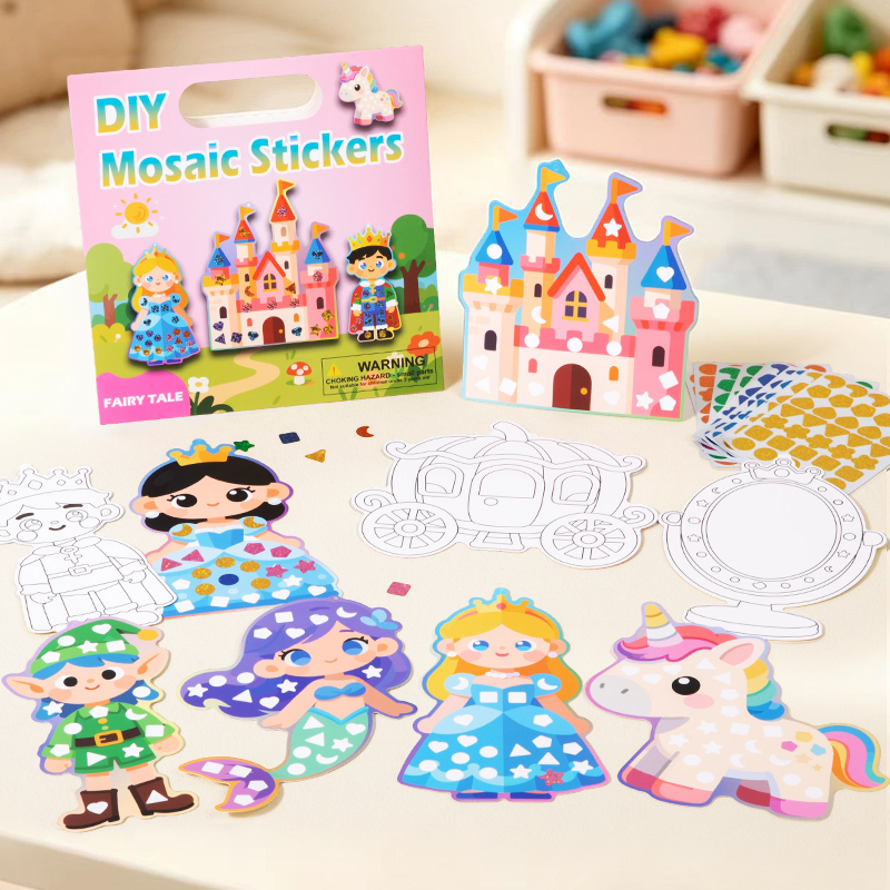 2-in-1 DIY Mosaic Sticker & Co - Art Craft Dinosaurs ulasan dan harga